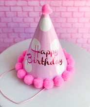 Load image into Gallery viewer, Party Hat with Pom Poms