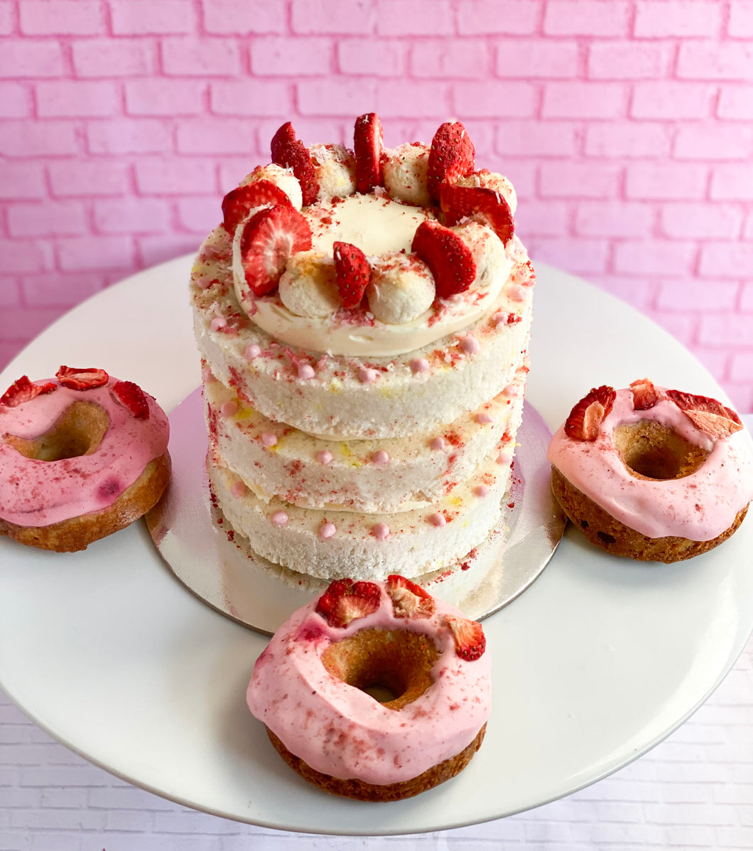 Strawberry Funfetti and Strawberry Donut Bundle